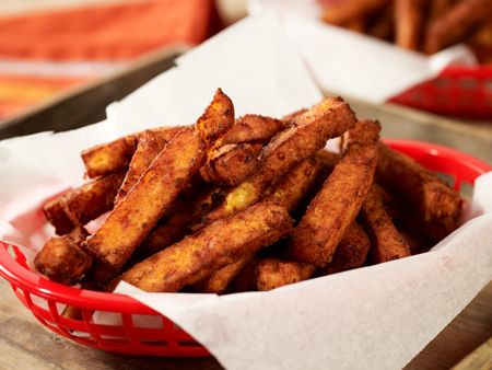Ham & Cheddar Polenta Fries Ham & Cheddar Polenta Fries