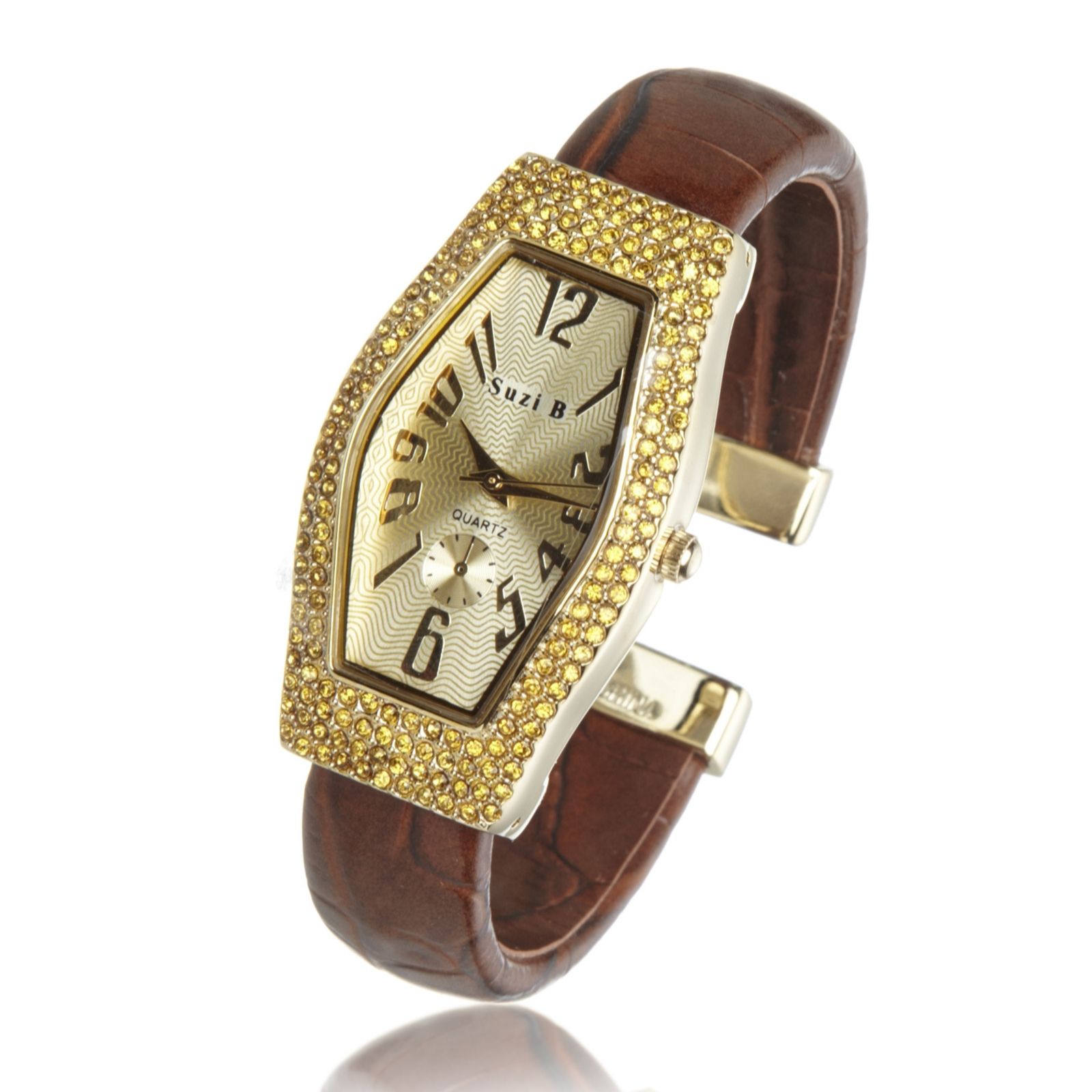 California Style Crystal Bezel Watch
