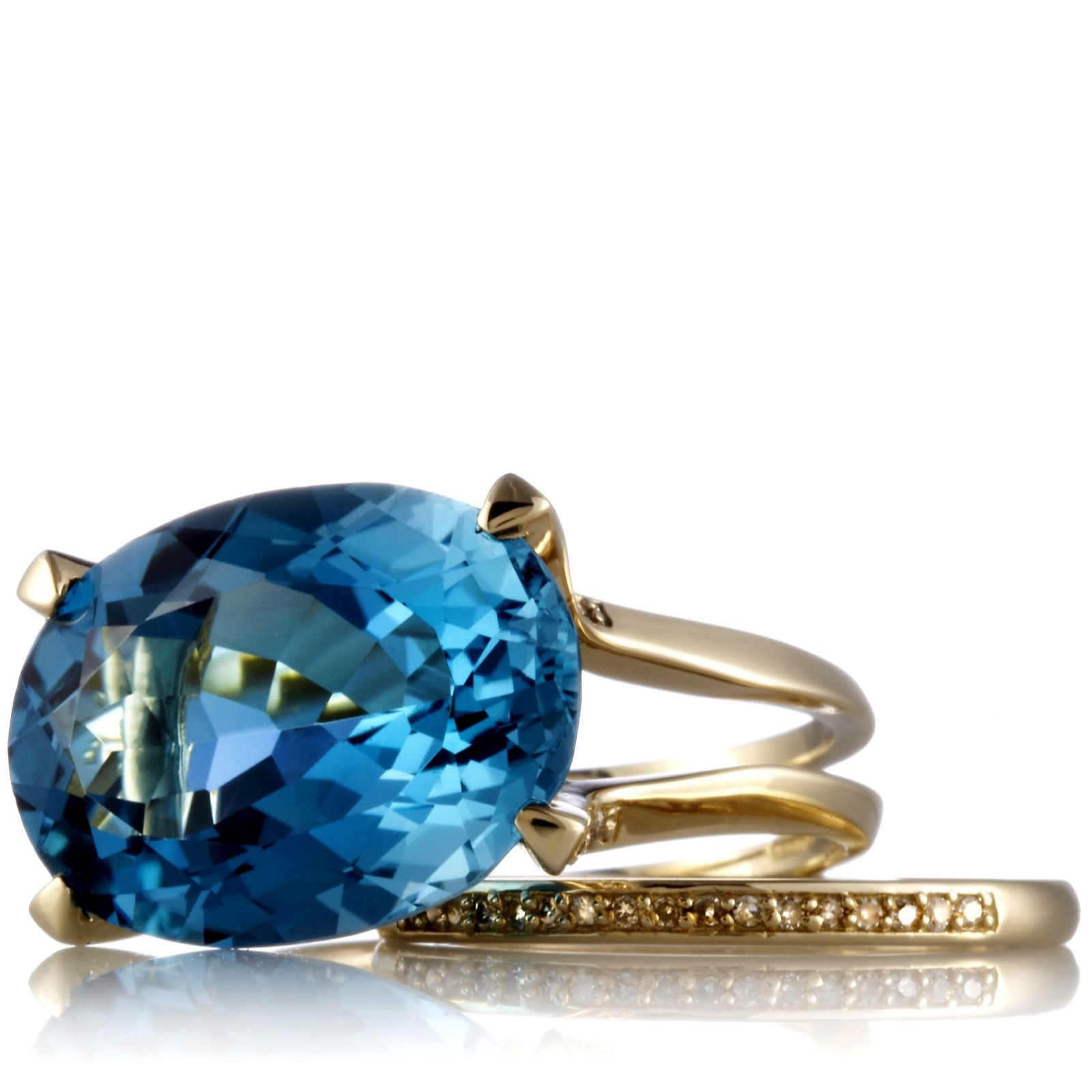 13.2ct London Blue Topaz Ring 