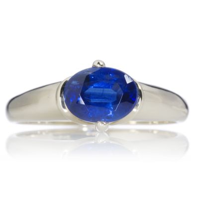 1.5ct Nepalese Kyanite Solitaire Ring 9ct Gold
