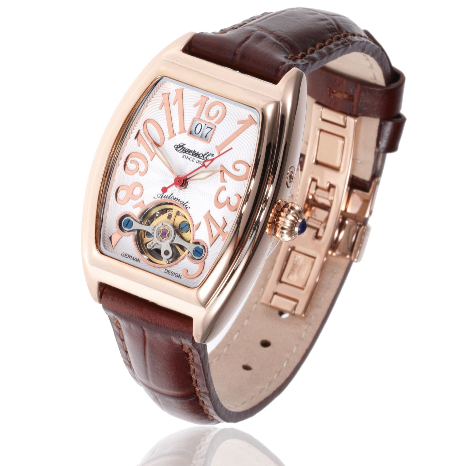 Ingersoll Ladies Carolina Barrel Leather Strap Watch