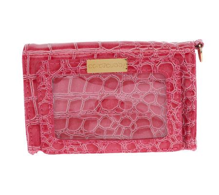 Card Cubby Organizational Card Holder Wristlet w/ Key Fob