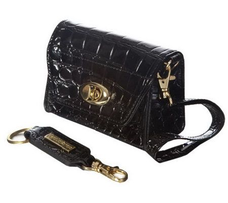 Card Cubby Organizational Card Holder Wristlet w/ Key Fob - V31821