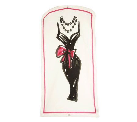 Jill Martin Canvas Garment Bag w/ Favorite Dress Design - V32172