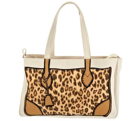 Ships 5/25 Jill Martin Red Carpet Leopard Tote with Clutch