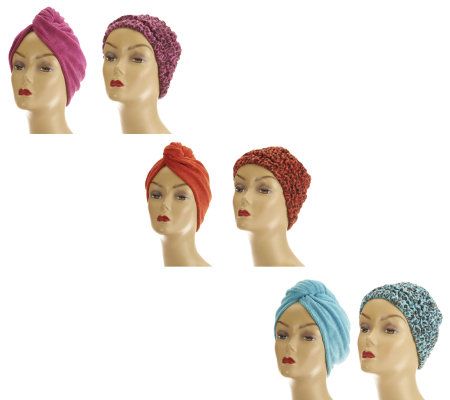 Set of 6 Jeweltone Turbie Twist Towels and Turbie Bands - V32079