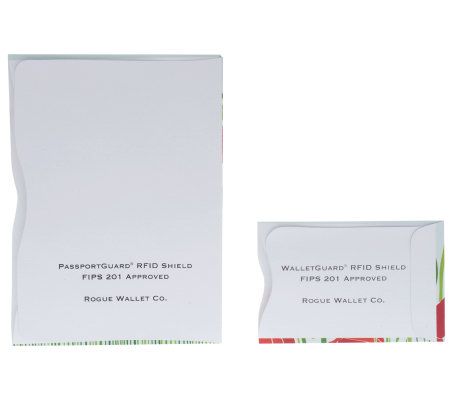 Rogue Wallet Passport and Credit Card RFID Protector Sleeves